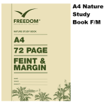 Freedom 72 pages A4 Nature Study Books F/M
